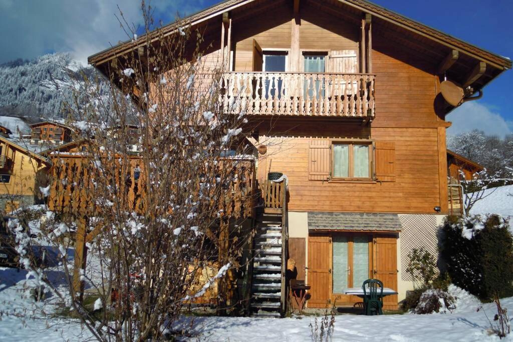 A4 Km De Megeve Tres Joli Studio Avec Jacuzzi ,Vue Sur Les Montagnes Au Calme Праз-сюр-Арли Екстериор снимка