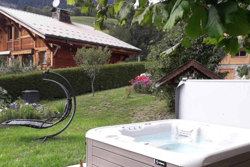 A4 Km De Megeve Tres Joli Studio Avec Jacuzzi ,Vue Sur Les Montagnes Au Calme Праз-сюр-Арли Екстериор снимка