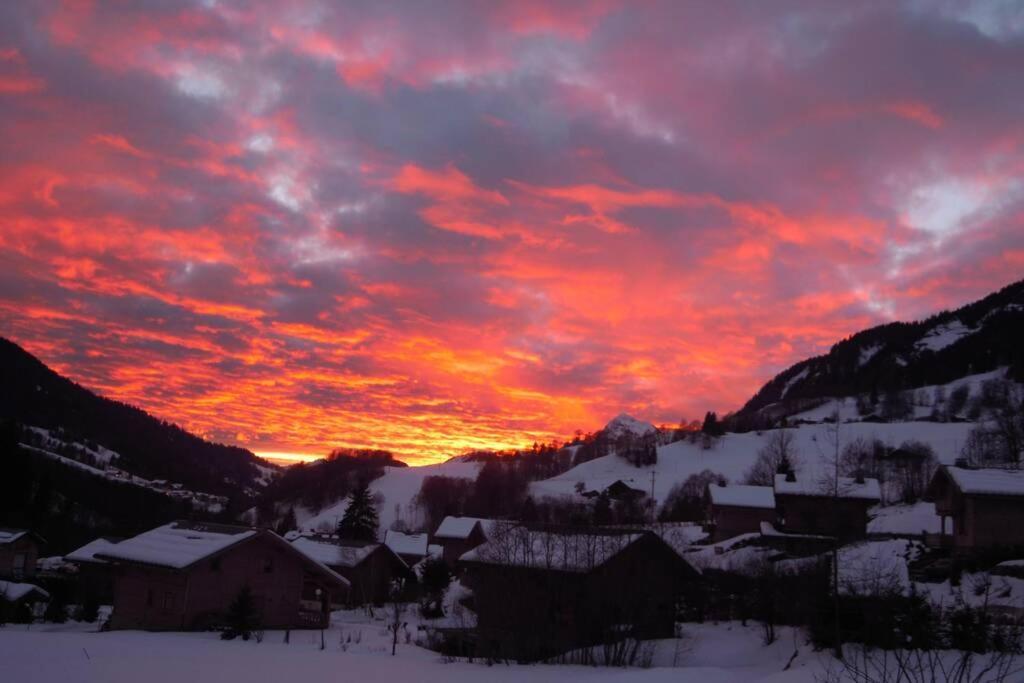 A4 Km De Megeve Tres Joli Studio Avec Jacuzzi ,Vue Sur Les Montagnes Au Calme Праз-сюр-Арли Екстериор снимка