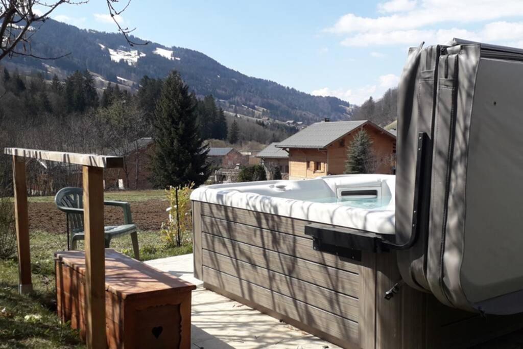 A4 Km De Megeve Tres Joli Studio Avec Jacuzzi ,Vue Sur Les Montagnes Au Calme Праз-сюр-Арли Екстериор снимка