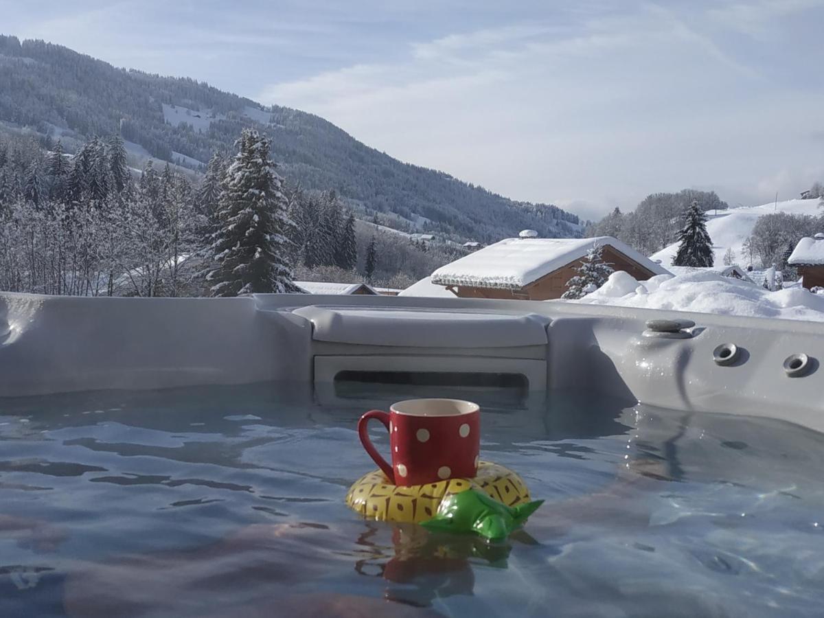 A4 Km De Megeve Tres Joli Studio Avec Jacuzzi ,Vue Sur Les Montagnes Au Calme Праз-сюр-Арли Екстериор снимка