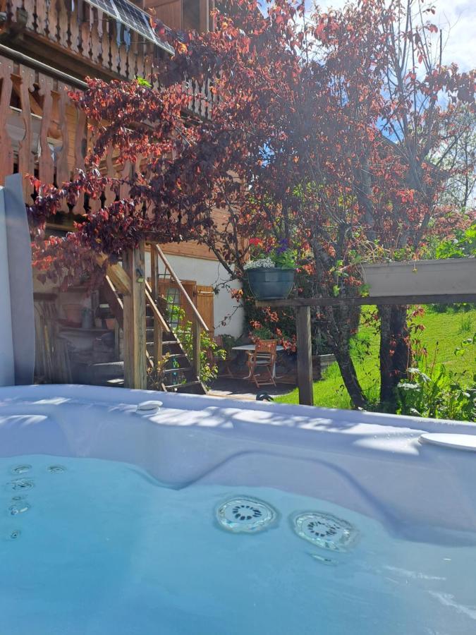 A4 Km De Megeve Tres Joli Studio Avec Jacuzzi ,Vue Sur Les Montagnes Au Calme Праз-сюр-Арли Екстериор снимка